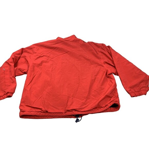 Vintage Eddie Bauer Jacket Womens Large Red Nylon Fleece Lined USA Made 90s Y2K - Picture 2 of 14